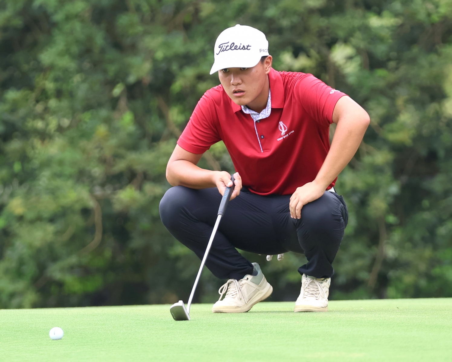 男A組王宥鈞兩天以72.71(-1)暫列第二(鍾豐榮攝影)