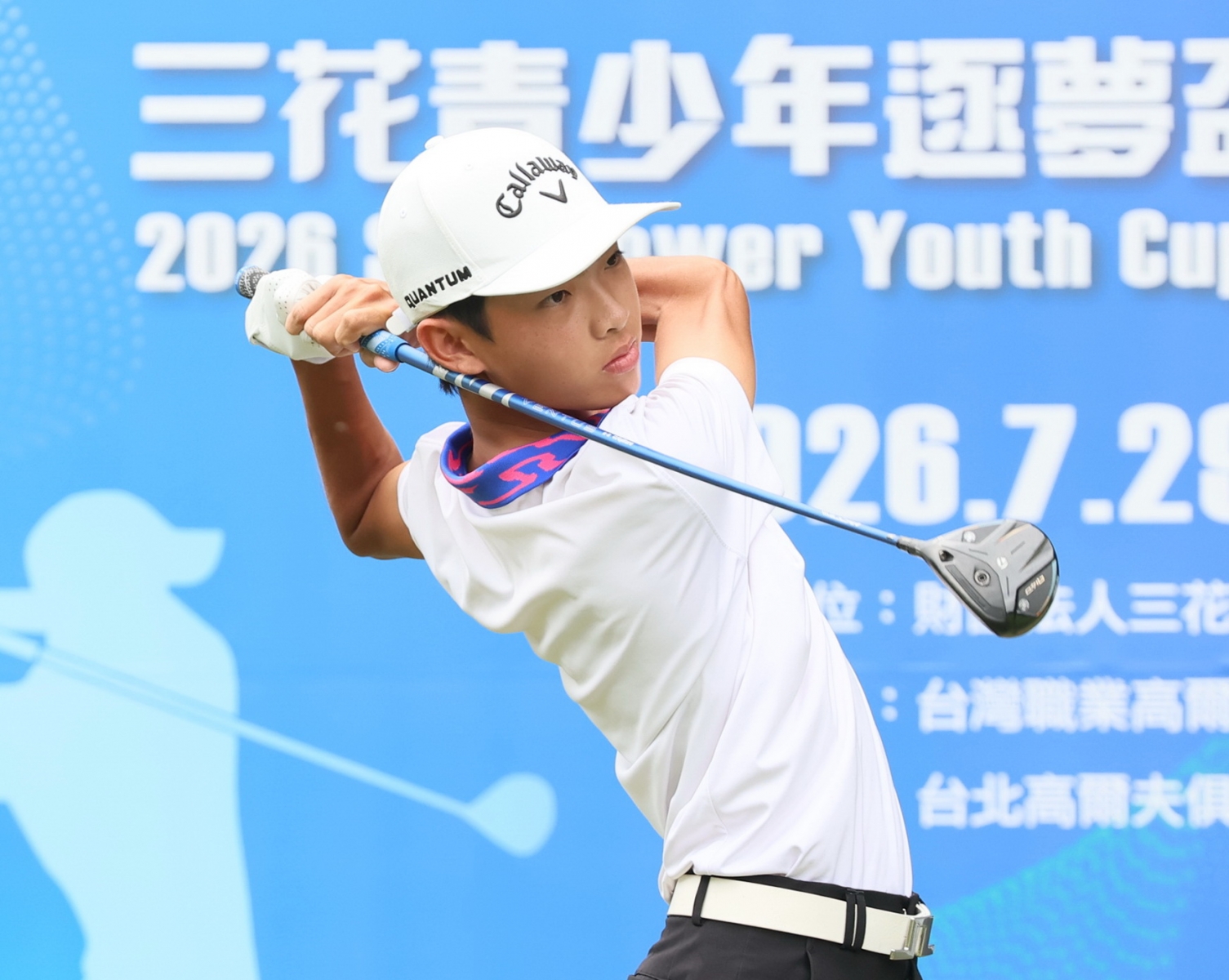 第二回合男B組陳秉承77桿，兩天以(+6)暫列第一 (鍾豐榮攝影)