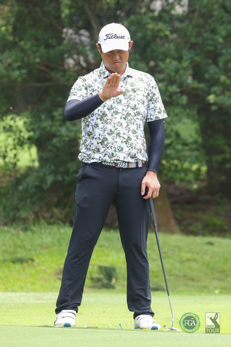 蔡凱任以三回合總桿201桿(-15)，連續三天位居領先位置(TPGA_林聖凱攝)