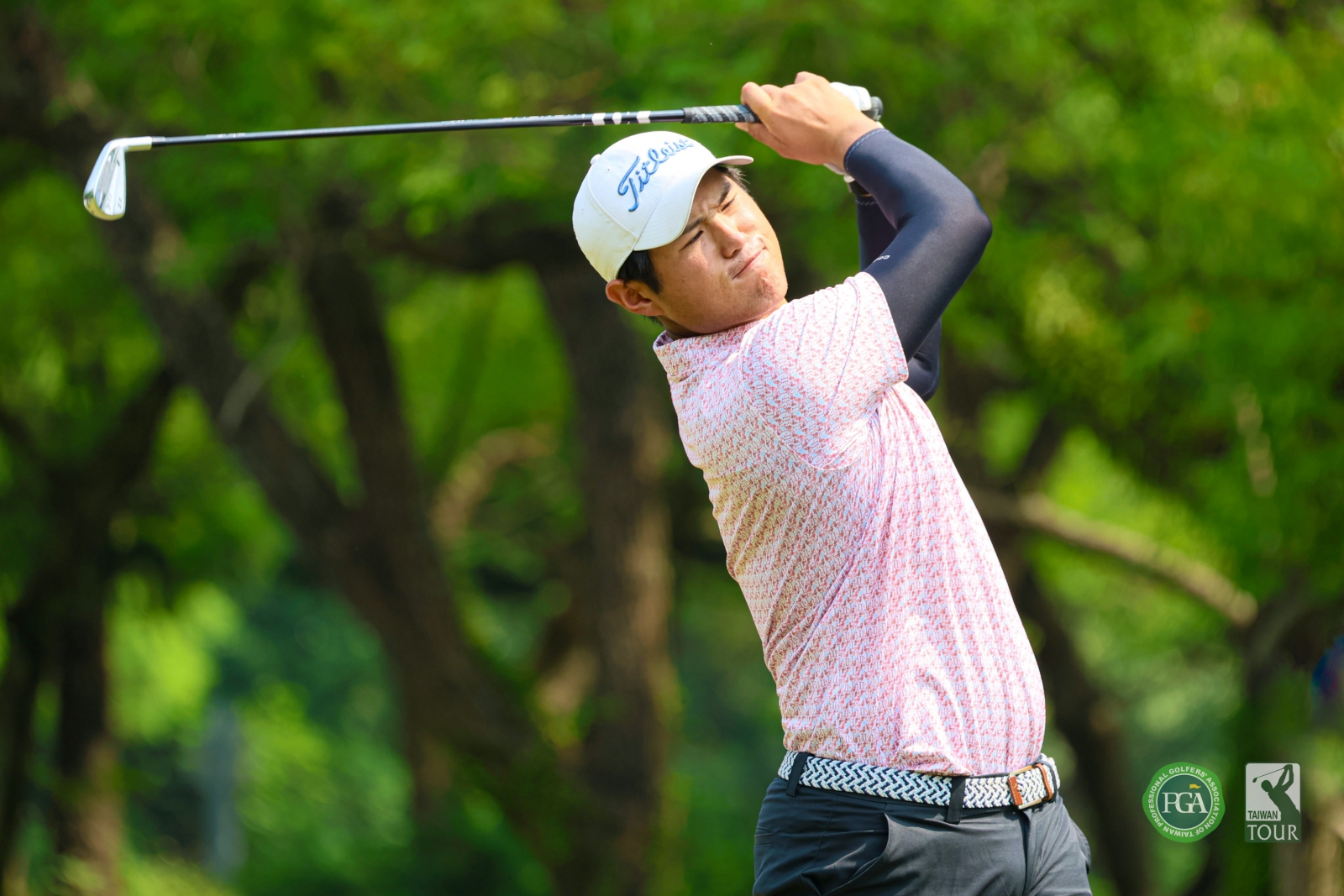 蔡凱任以兩回合137桿(-7)暫並列第一(TPGA_林聖凱攝影)
