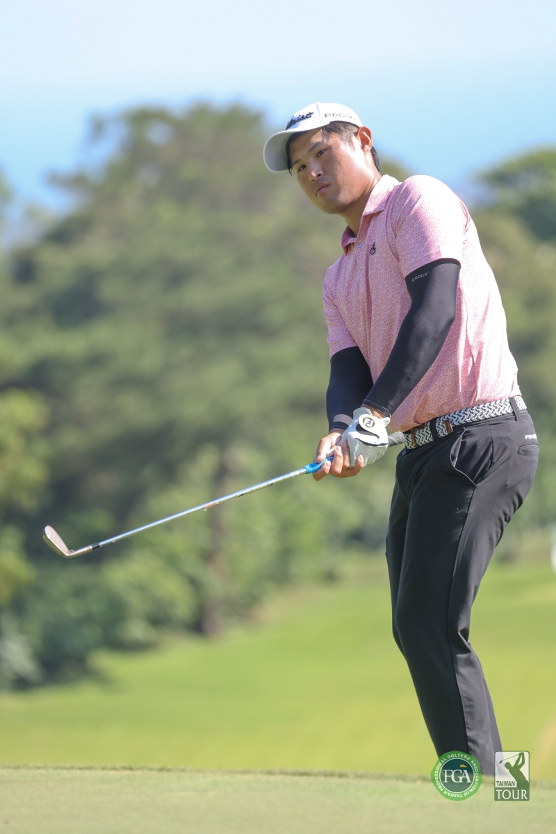 蔡凱任高溫下打出66桿低桿，以兩回合總桿132桿(-12)獨居領先(TPGA_林聖凱攝) 