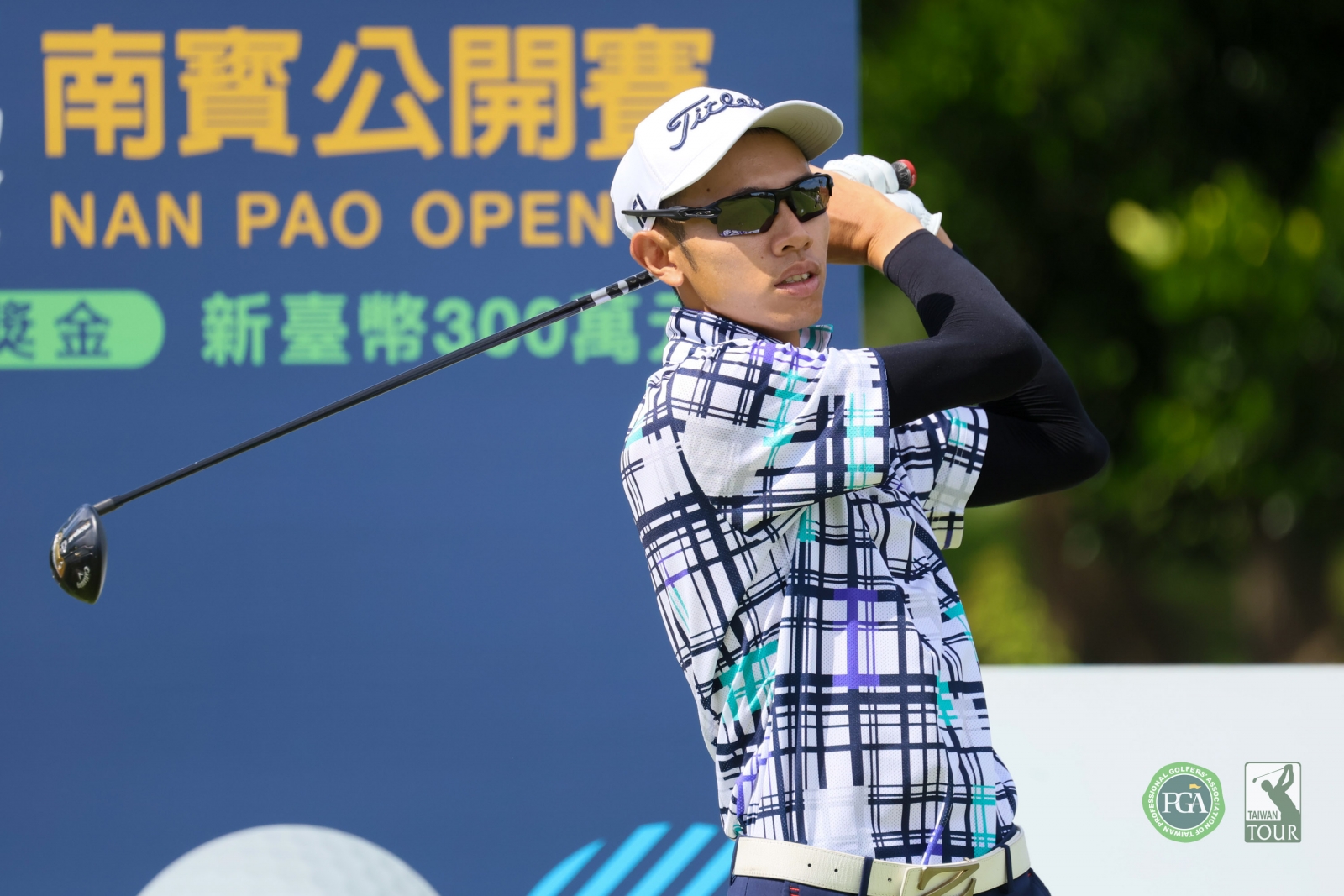 許育誠以三回合總桿202桿(-14)暫並列第一(TPGA_林聖凱攝影)