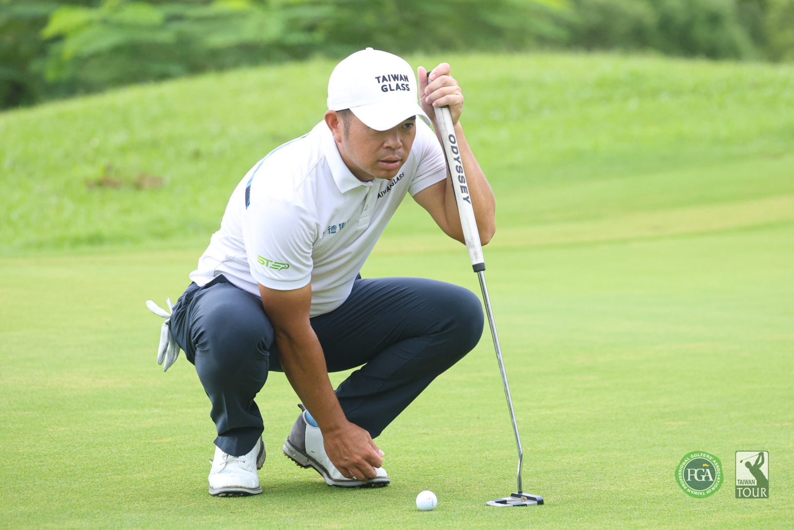 詹世昌以三回合200桿(-16)暫並列第三(TPGA_林聖凱攝)