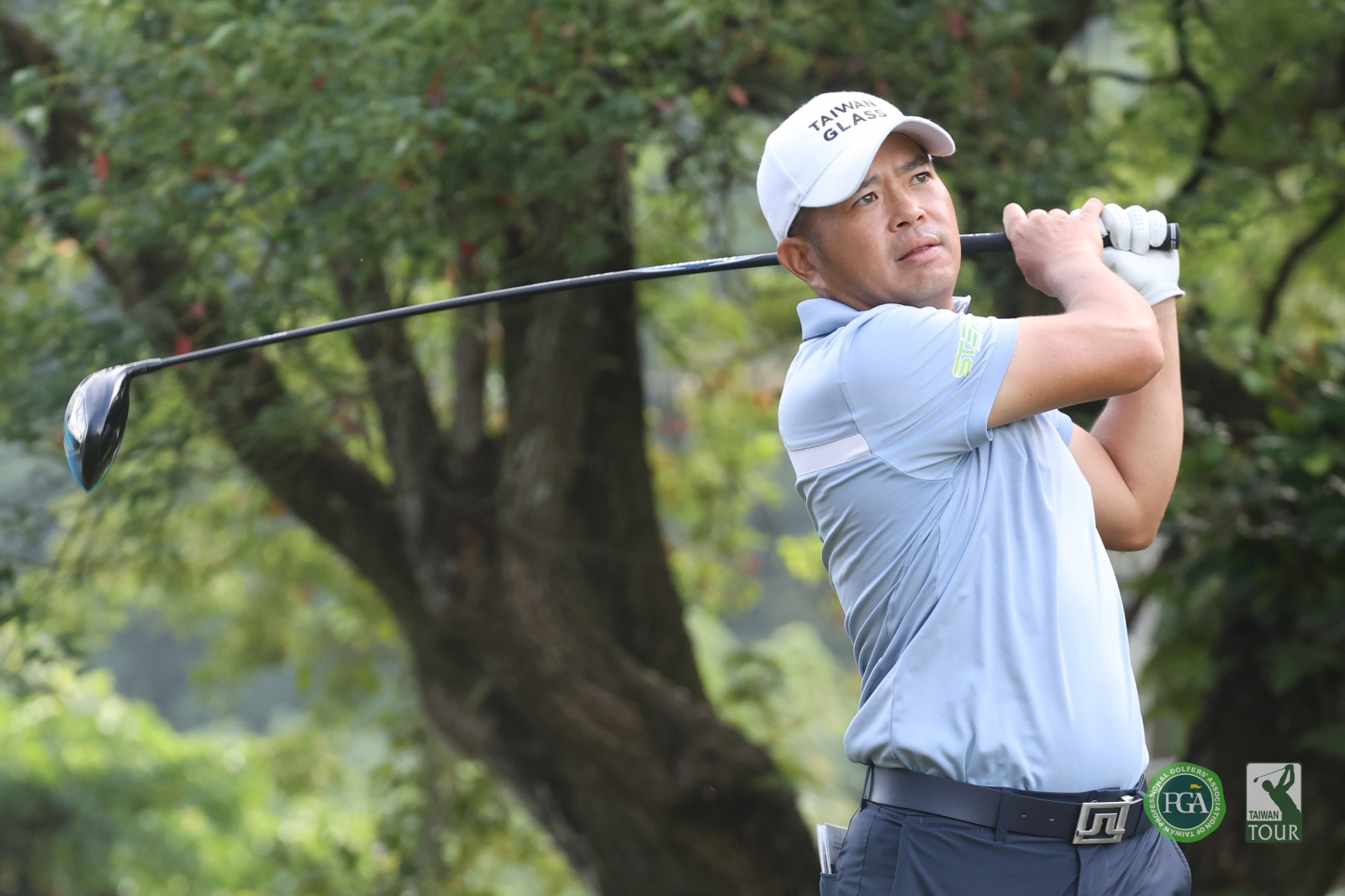 詹世昌第一回合以65桿(-7)暫居第三(TPGA_林聖凱攝)