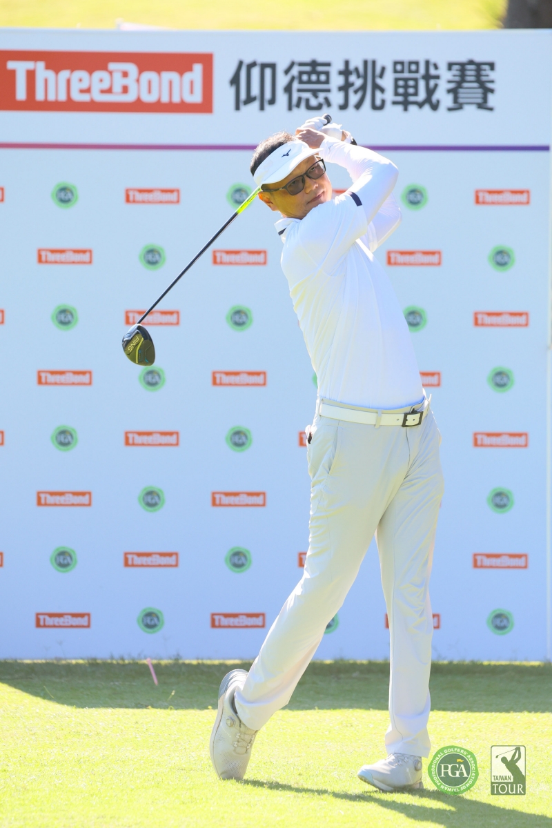 謝東宏第一回合以71桿(-1)暫居第二。(TPGA_林聖凱攝影)