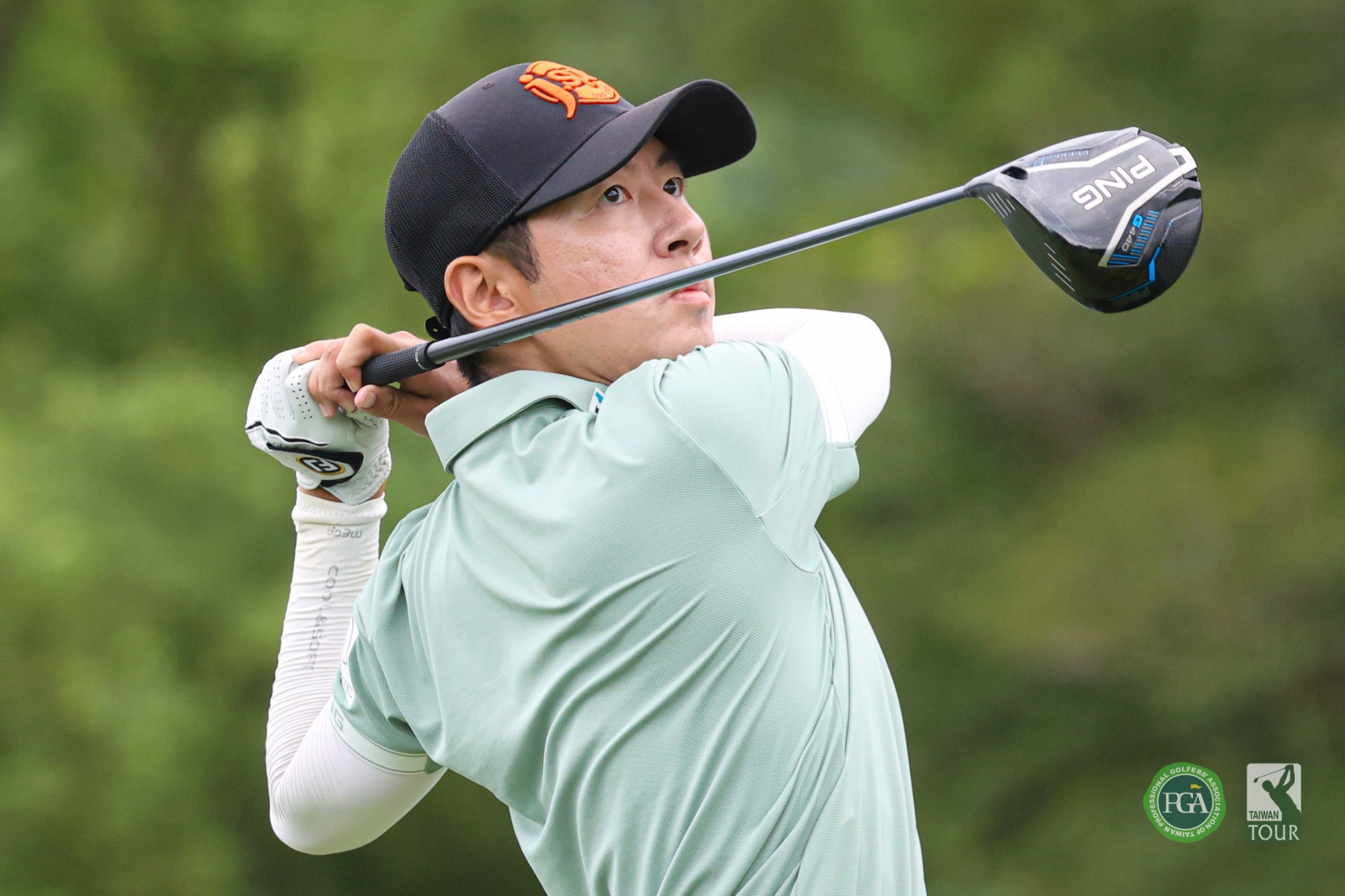 謝霆葳以三回合200桿(-16)暫並列第三(TPGA_林聖凱攝)