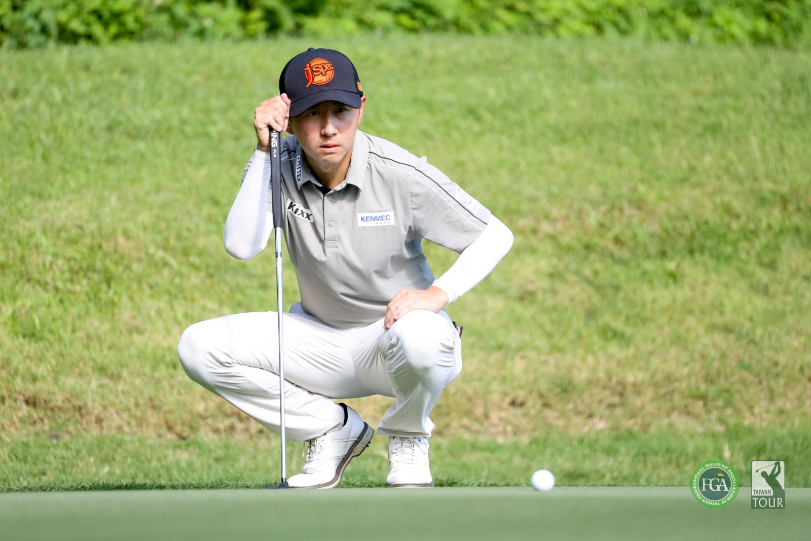 謝霆葳以兩回合總桿139桿(-5)暫並列第四(TPGA_林聖凱攝)