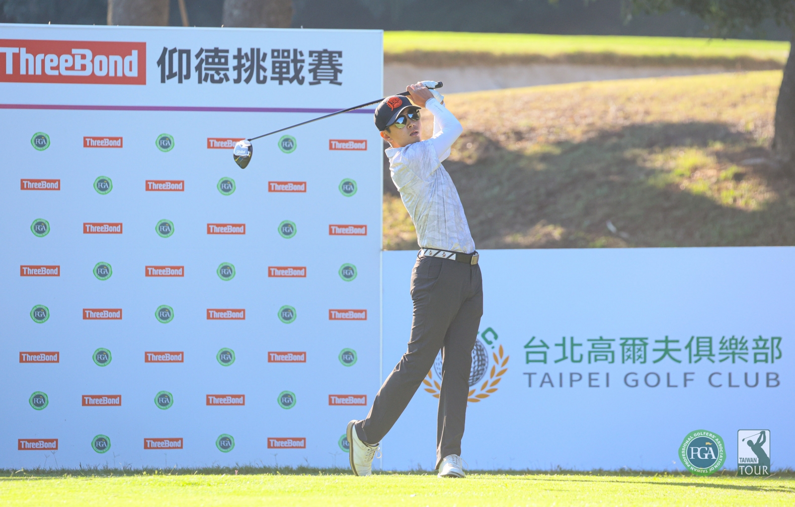 謝霆葳第一回合以69桿(-3)單獨領先。(TPGA_林聖凱攝影)