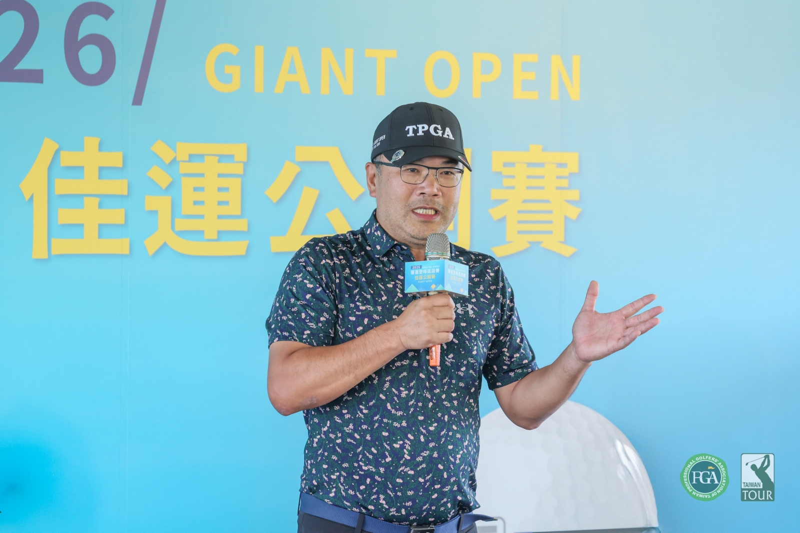 賽前記者會佳運重機械工程股份有限公司副總經理黃一民致詞(TPGA_林聖凱攝)