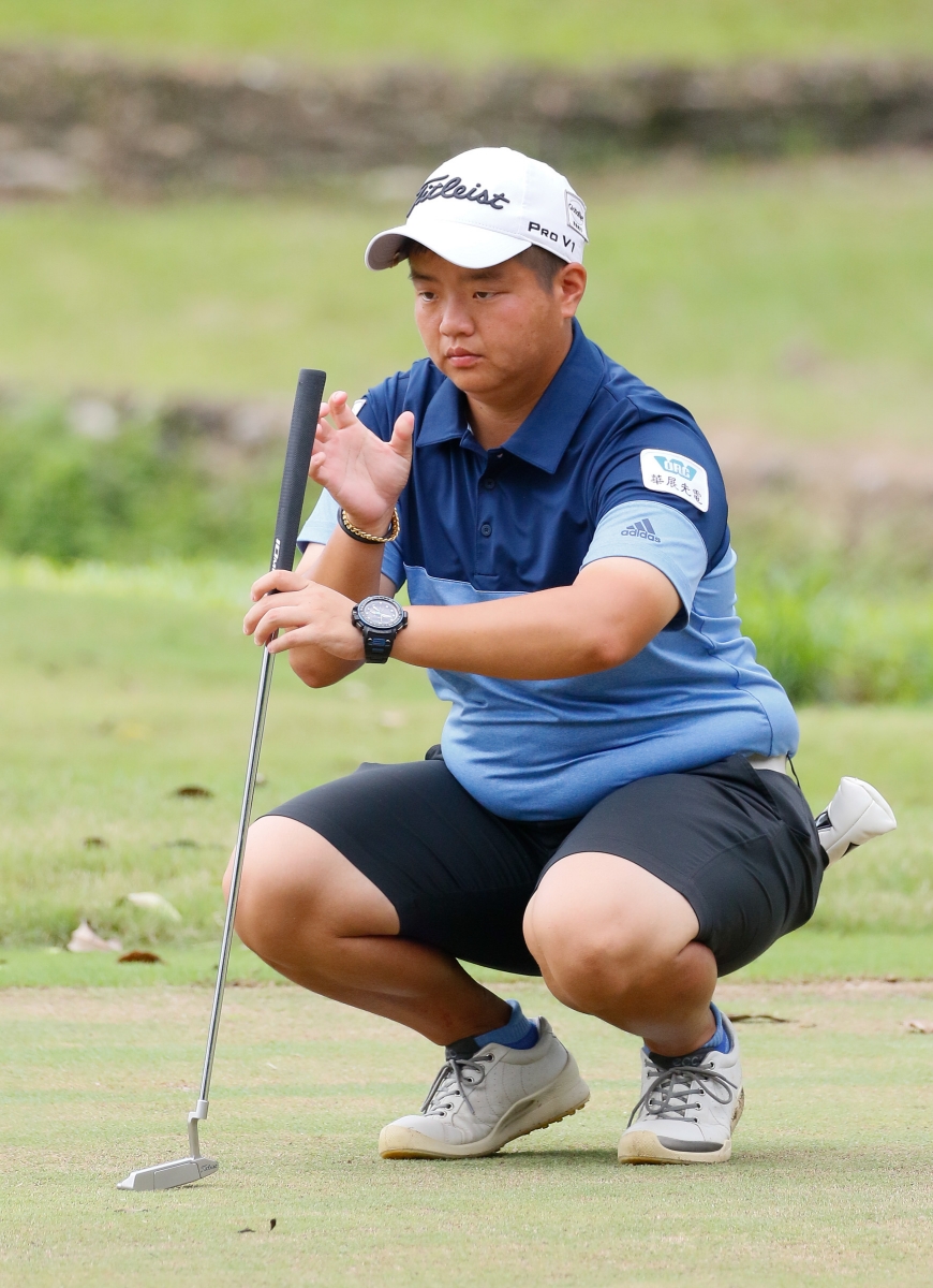 陳孟竺以兩回合總桿143桿(-1)，暫時並列第三(葉勇宏攝)