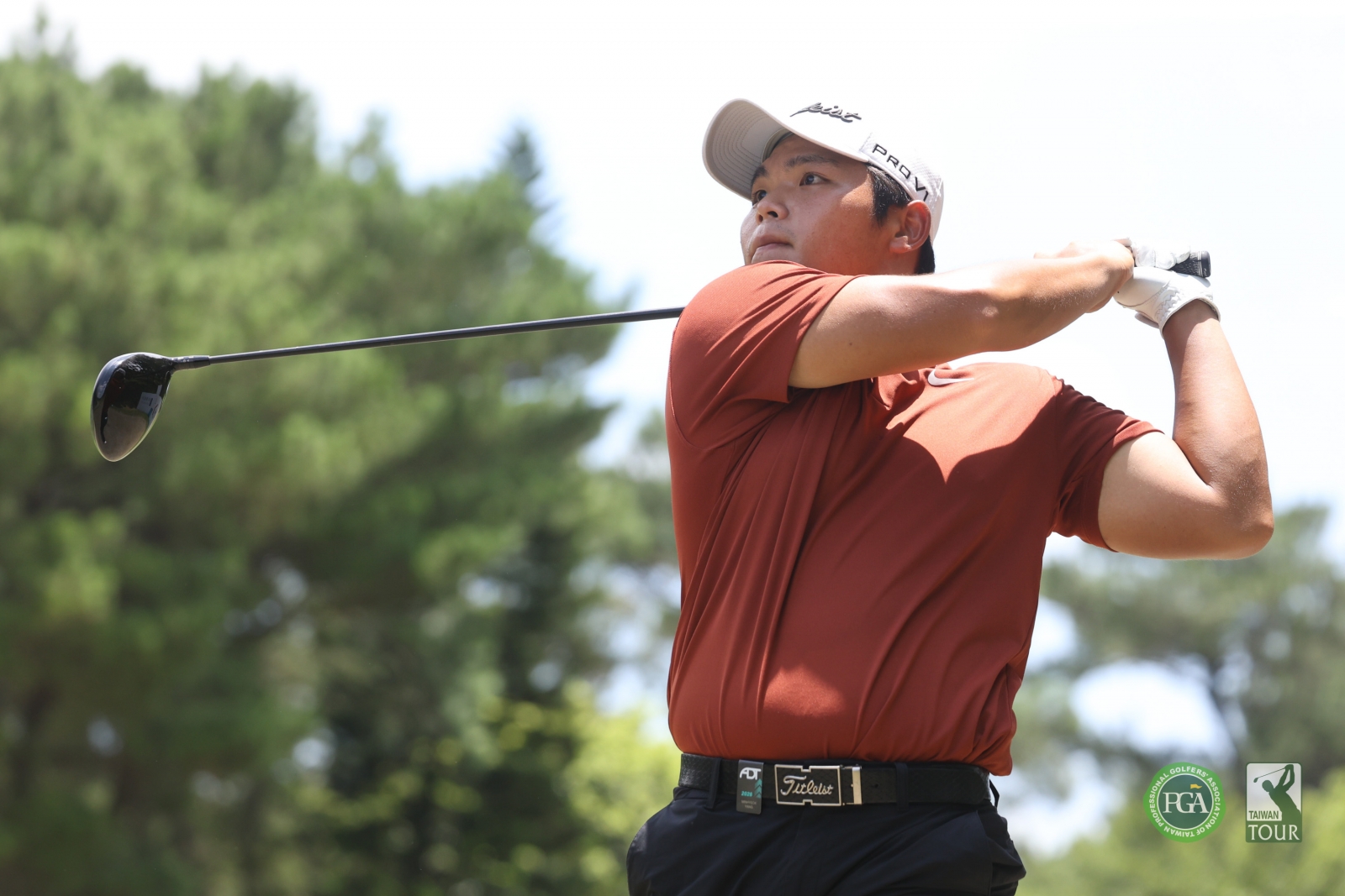 韓國選手Minhyeok Yang以三回合總桿212桿(-1)暫並列第二(TPGA_林聖凱攝)