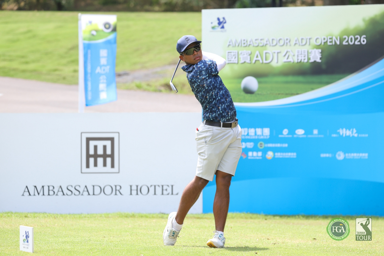 馬來西亞選手阿瑞分第一回合以69桿(-2)暫並列第三(TPGA_林聖凱攝)