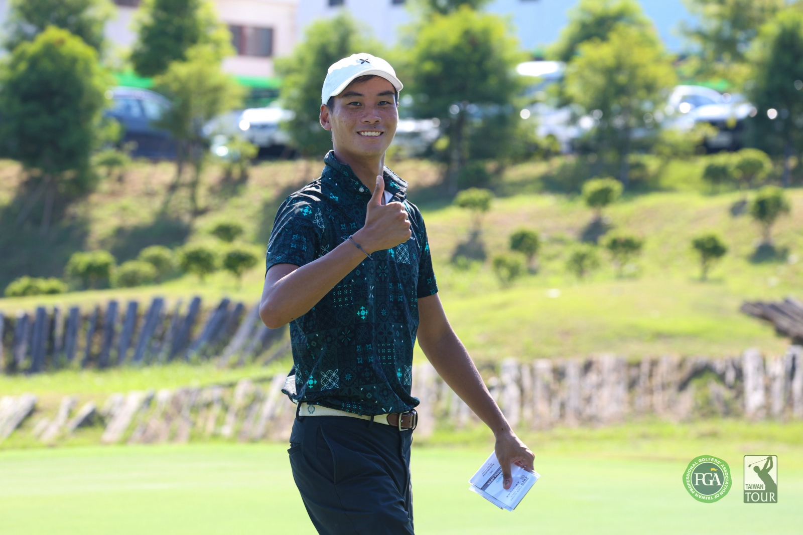 馬來西亞選手Justin Chan第一回合以67桿(-5)暫並列第四(TPGA_林聖凱攝)