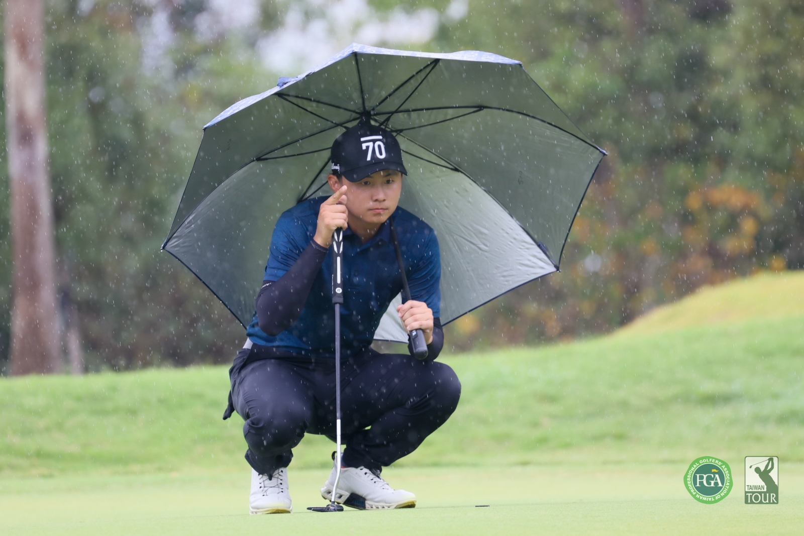 黃韋豪以68桿(-4)暫並列第二(TPGA_林聖凱攝影)