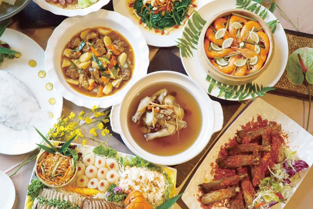 秧悦美地度假酒店主廚創意融合優質食材與有機香草的「母親節特色香草料理」。