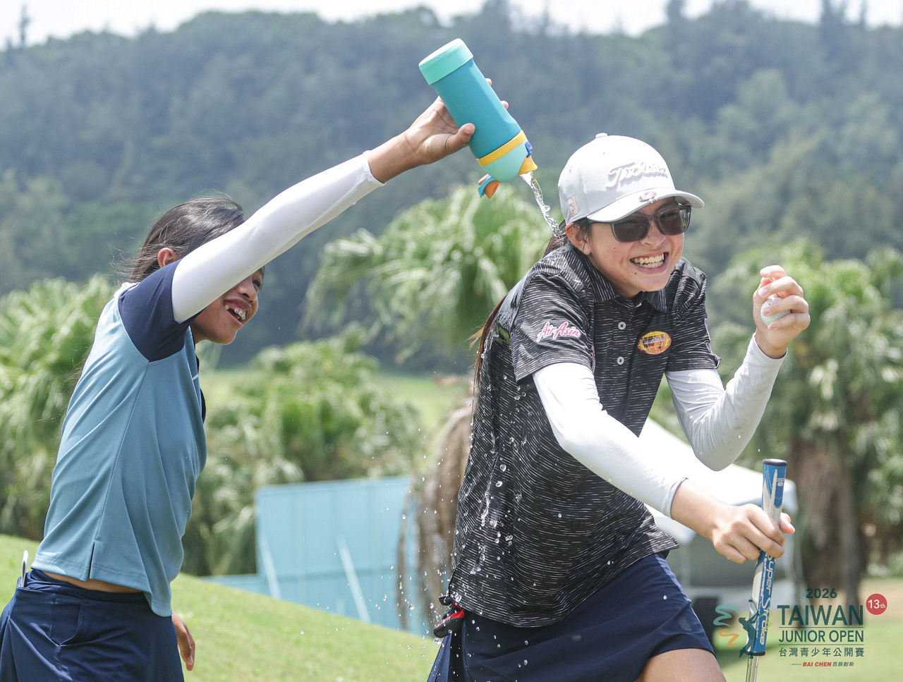 2026台灣青少年公開賽 女C冠軍 馬來西亞選手 AVA KANTHATA YAP(右) 218桿(+2) (陳文欣攝影)  