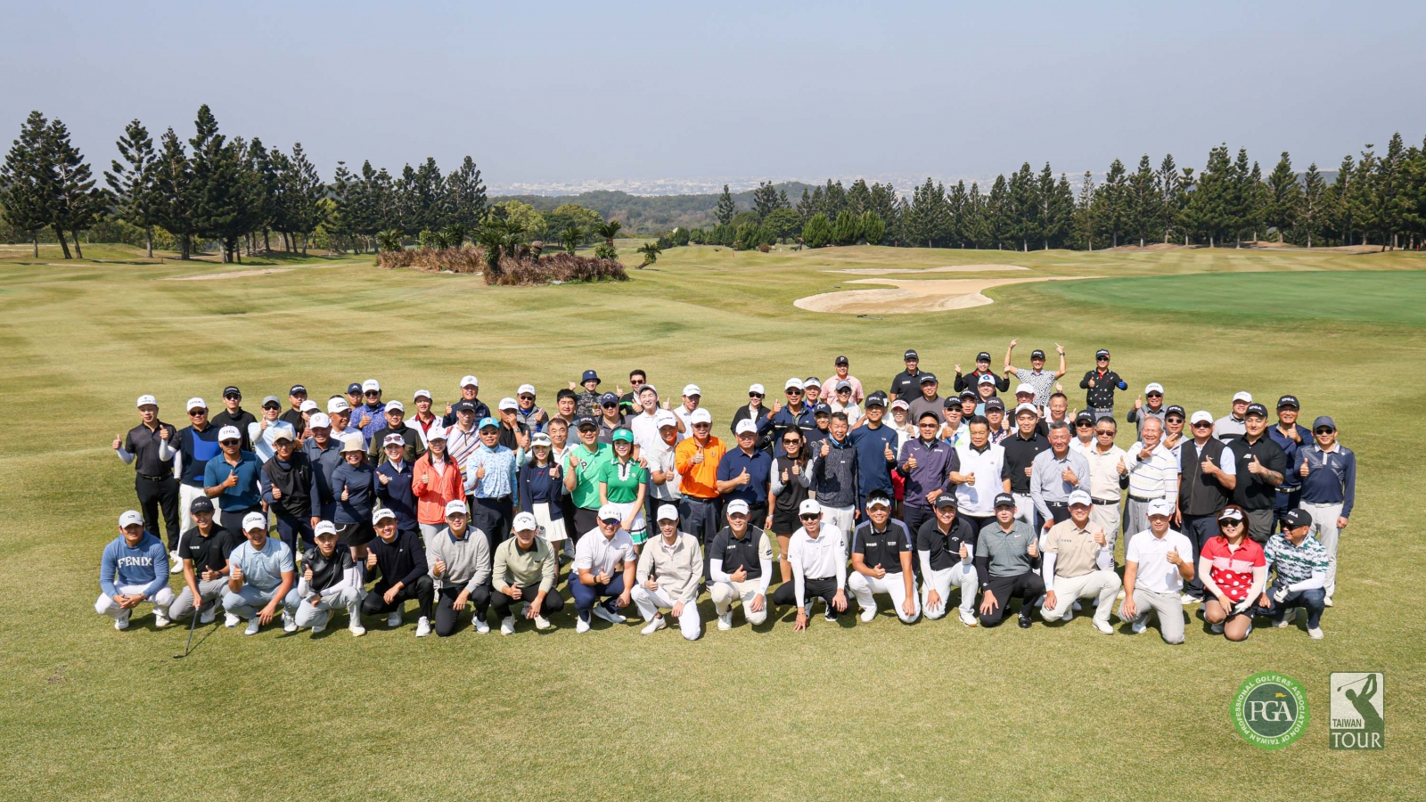 2026台灣PGA巡迴賽賽程發表記者會配對賽球敘貴賓和選手合影(TPGA_林聖凱攝)