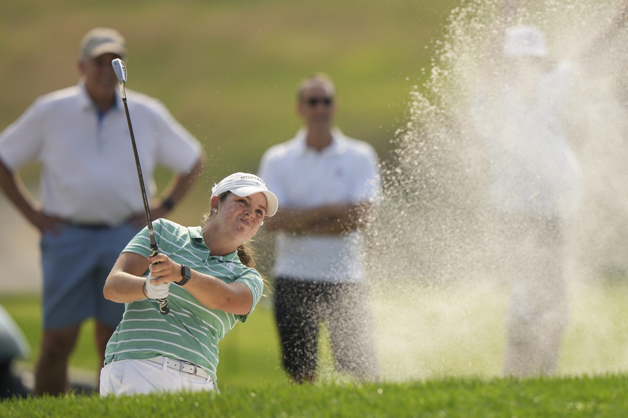 侯羽薔將在四強賽遭遇的阿根廷裔球員蘿西(Valentina Rossi)。(USGA/Darren Carroll)