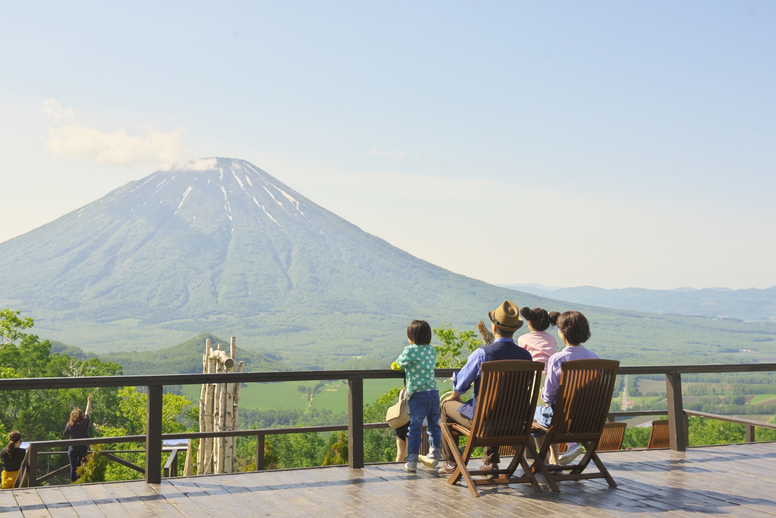 下榻留壽都Resort，美麗的羊蹄山就在眼前。