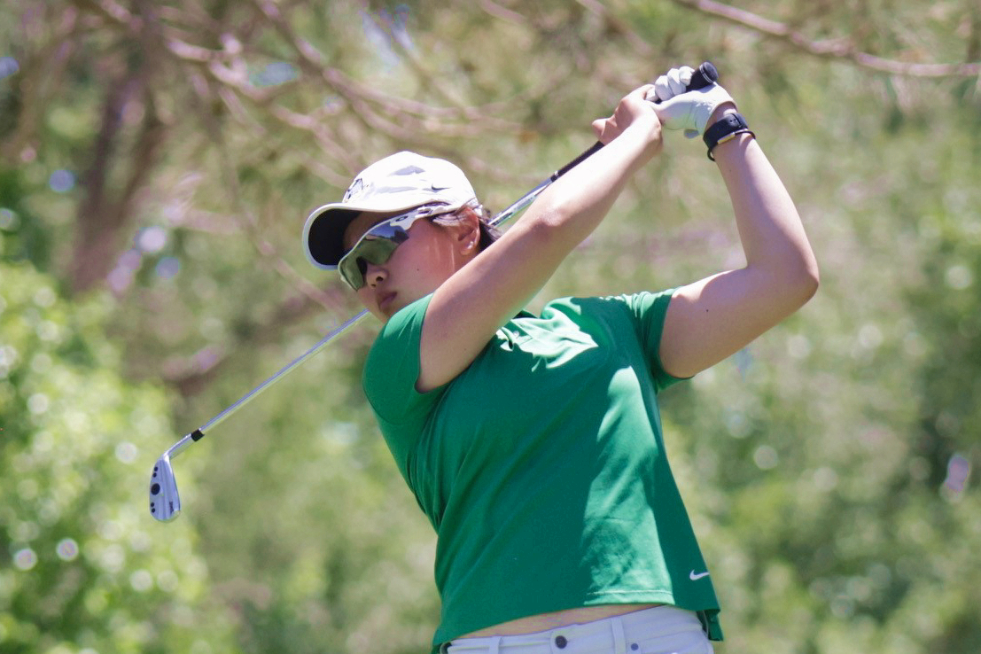盧昕妤兩天-3(71-70)，個人排名上升到第四。(圖 / Oregon Women's Golf)