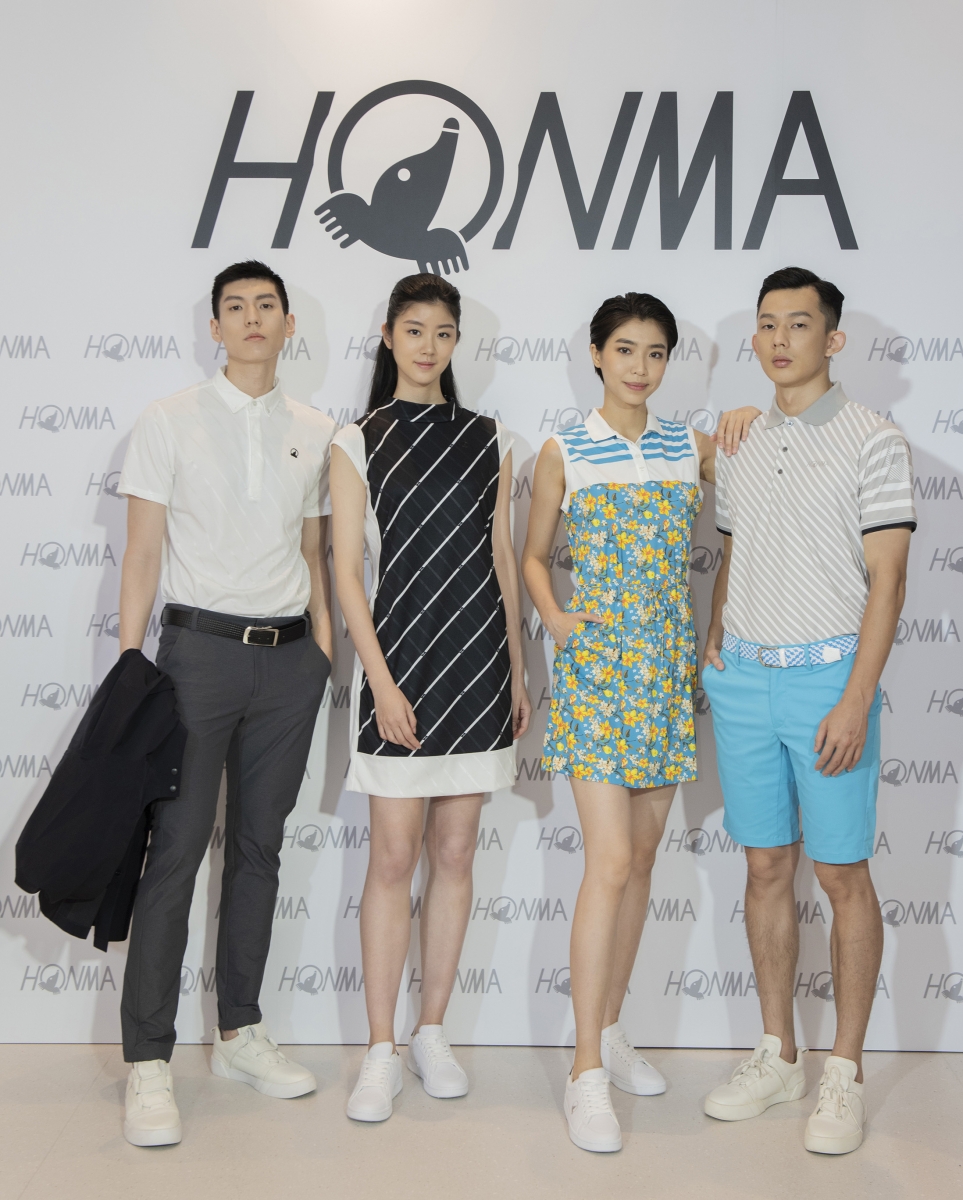 HONMA艷夏發表會時尚展演黑紅白三系列夏季服飾。