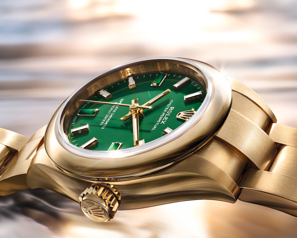 Oyster Perpetual 28，18K黃金。©Rolex／Stojan