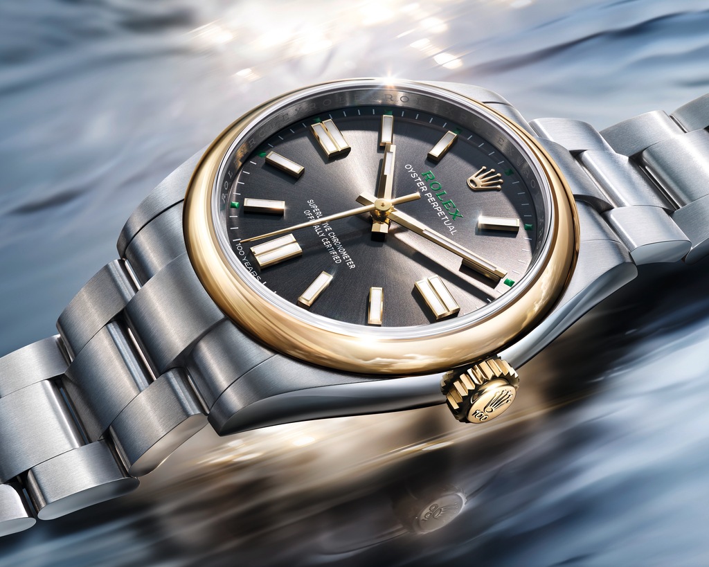 Oyster Perpetual 41，蠔式鋼及黃金。©Rolex／Stojan