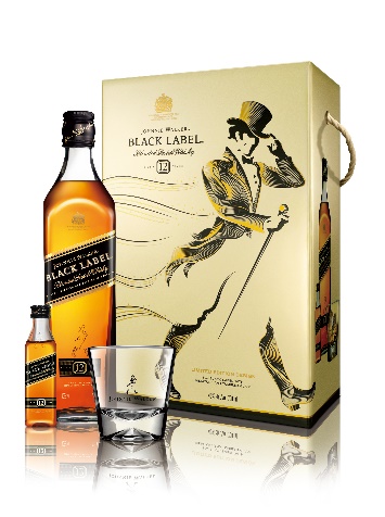 JOHNNIE WALKER黑牌12年蘇格蘭威士忌禮盒，建議售價NT$820