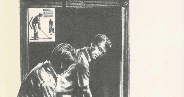 用一面鏡子來檢查瞄球姿勢